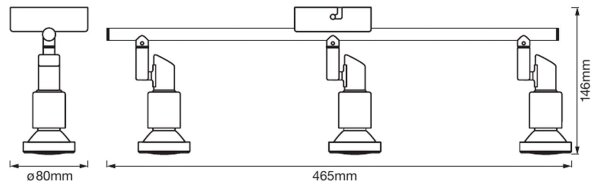 Ledvance - LED Спот SPOT 3xGU10/3W/230V