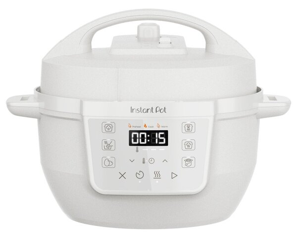 Мултикукър Instant Pot Classic Mini 140800801, 800W, 3.8 л, 7 програми, Favorite бутони, LCD дисплей, Неръждаема стомана, Бял