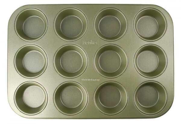 Форма за мъфини 12 бр Zenker 7456, 7 см, ILAG Maximizing Green покритие, До 180C, Зелен