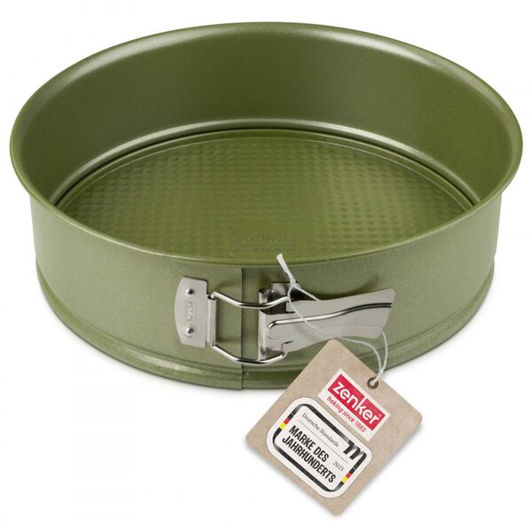 Форма за печене с падащо дъно Zenker 7452, Кръгла, 26x7.5 см, ILAG Maximizing Green покритие, До 180C, Зелен