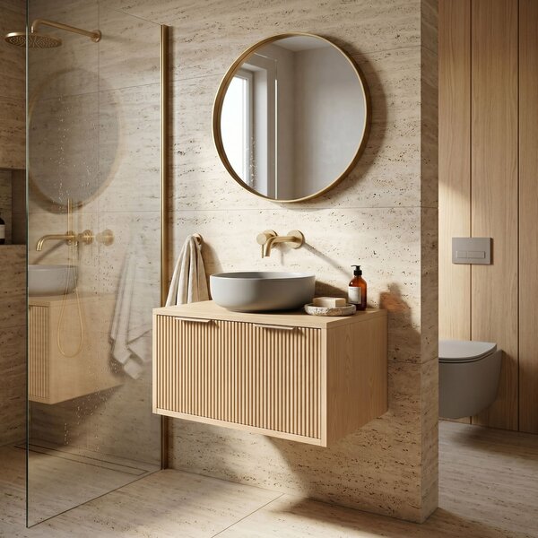 Шкаф за мивка Rea Core 80cm Beige
