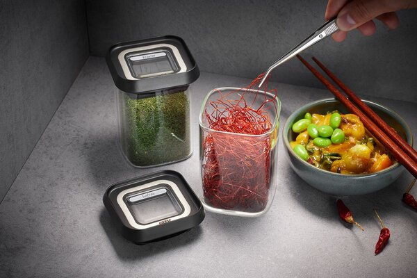 GEFU Сет от 3 бр. стъклени канистери “PANTRY“, 2х180 мл, 400мл