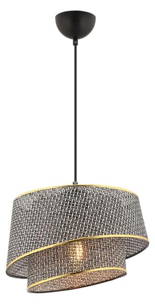 Висяща лампа на кабел BARETTE 1xE27/60W/230V сива/златиста