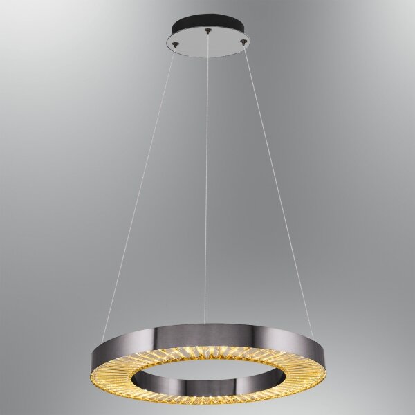 LED полилей на стоманено въже JESI LED/35W/230V 3000K Ø 60 cm сребрист