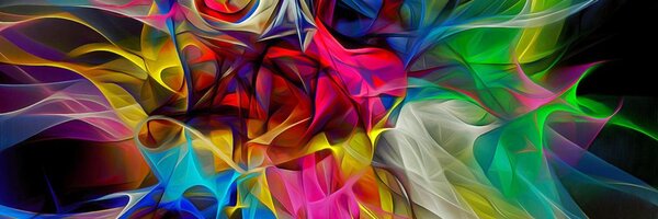 Картина на платно – Абстрактен цветен хаос