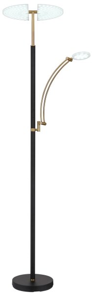Globo 58909B - LED димируема стояща лампа TIRANA 40W/230V + 5,5W черна