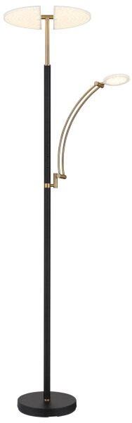 Globo 58909B - LED димируема стояща лампа TIRANA 40W/230V + 5,5W черна