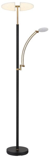 Globo 58909B - LED димируема стояща лампа TIRANA 40W/230V + 5,5W черна