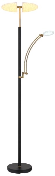 Globo 58909B - LED димируема стояща лампа TIRANA 40W/230V + 5,5W черна
