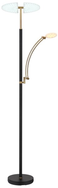 Globo 58909B - LED димируема стояща лампа TIRANA 40W/230V + 5,5W черна