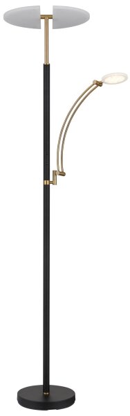 Globo 58909B - LED димируема стояща лампа TIRANA 40W/230V + 5,5W черна