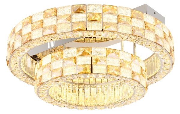 Globo 67396D1 - LED димируемо таванно осветително тяло LIDIA 55W/230V 2700-6000K диаметър 61 см + дистанционно управление