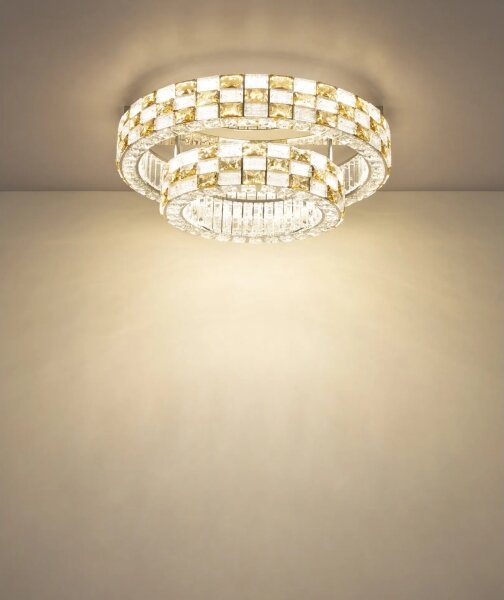 Globo 67396D1 - LED димируемо таванно осветително тяло LIDIA 55W/230V 2700-6000K диаметър 61 см + дистанционно управление