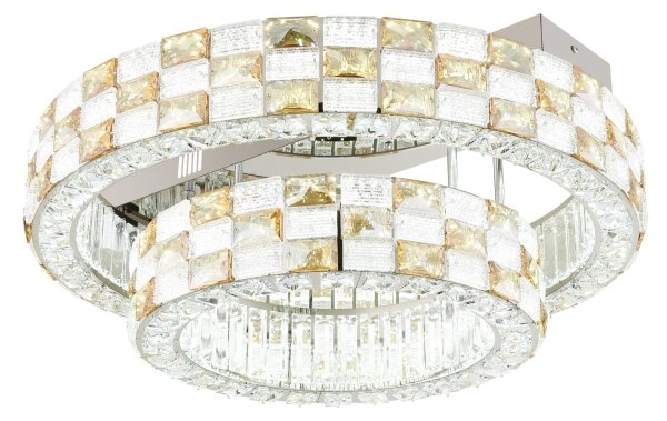Globo 67396D1 - LED димируемо таванно осветително тяло LIDIA 55W/230V 2700-6000K диаметър 61 см + дистанционно управление