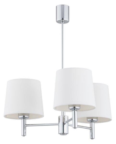 Brilagi - Полилей на прът MONTE 3xE27/60W/230V кремав/лъскав хром