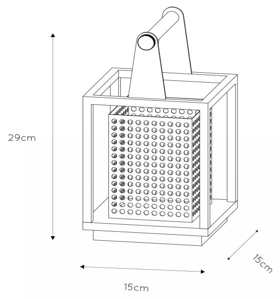 Lucide 21522/01/30 - Настолна лампа SANSA 1xE27/40W/230V