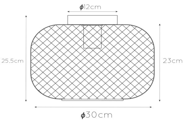 Lucide 45185/30/02 - Лампа MESH 1xE27/40W/230V месинг