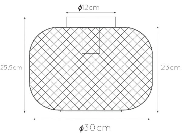 Lucide 45185/30/30 - Лампа MESH 1xE27/40W/230V черна