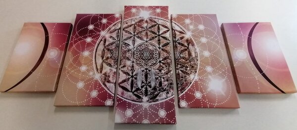 Картини от 5 части – Очарователна Мандала