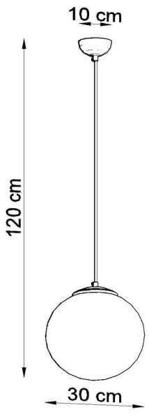 Sollux SL.0716 - Висящ полилей TOYA 1xE27/60W/230V ⌀ 30см