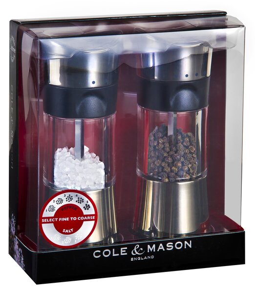 COLE & MASON К-т мелнички за сол и пипер “HORSHAM“ - 15,4 см. - с механизъм за прецизност