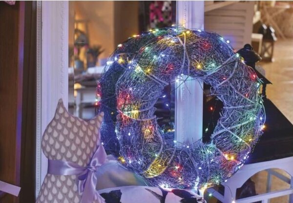 LED външна гирлянда 150 LED / 20 m, IP44, многоцветна