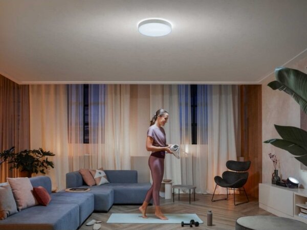 Philips - LED Димируем плафон Hue ENRAVE L LED/33,5W/230V бял + д.у