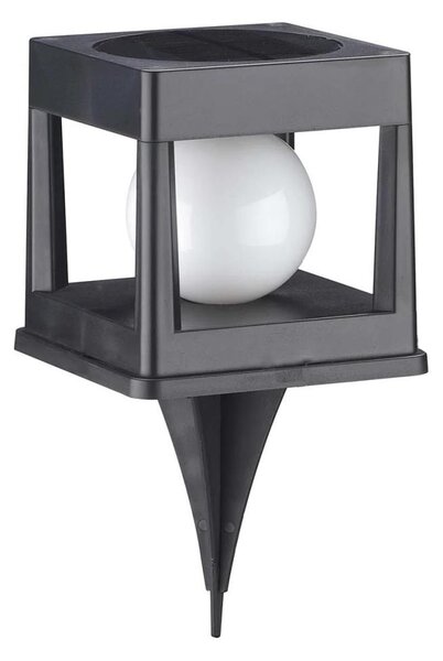 LED соларно осветително тяло CUBO LED/3,7V 1200 mAh IP44 черно