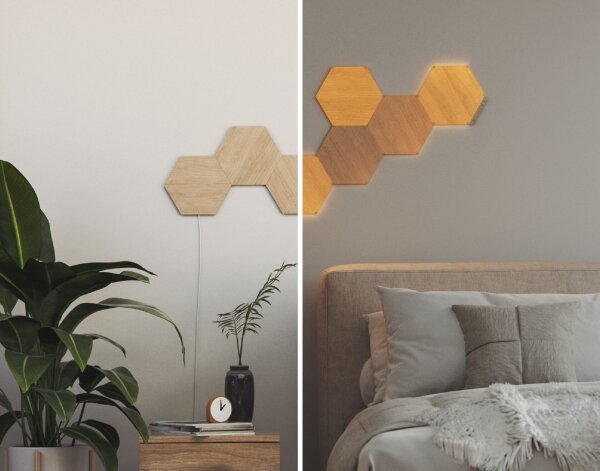 Nanoleaf NL52-E-0001HB-3PK - К-кт 3x LED Димируем панел HEXAGONS LED/2W/230V