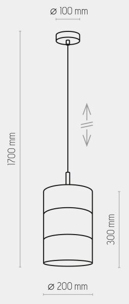 Висящ полилей BOGART 1xE27/15W/230V бял/златист