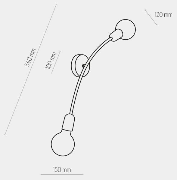 Аплик HELIX 2xE27/60W/230V бял