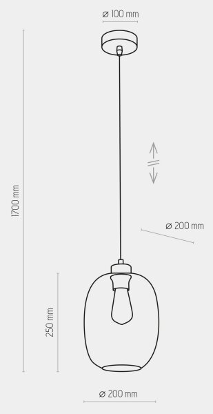 Пендел ELIO 1xE27/15W/230V