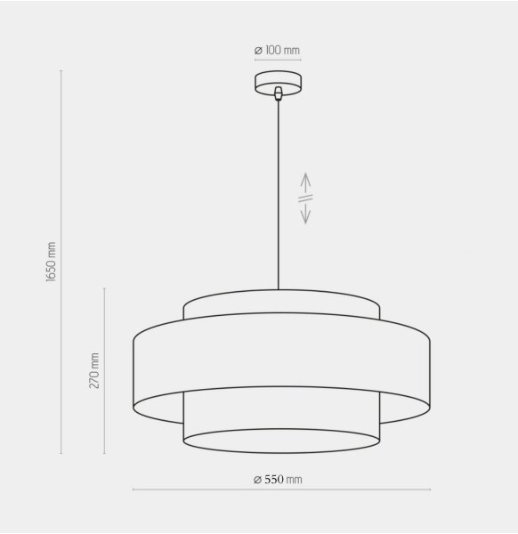 Висящ полилей CALISTO 1xE27/25W/230V златист/черен