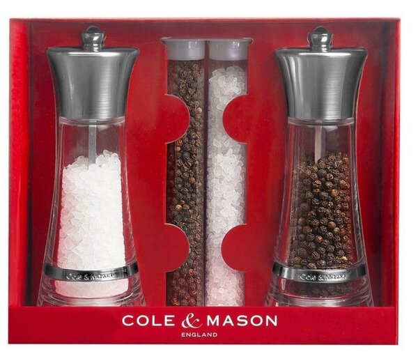 Cole&Mason Подаръчен комплект мелнички за сол и пипер “MONACO“ - 17,5 см