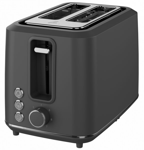 Тостер за хляб AENO ATS0001G, 930W, 7 степени, Сензорно управление, Обратен таймер, Защита при засядане, Тих, Сив