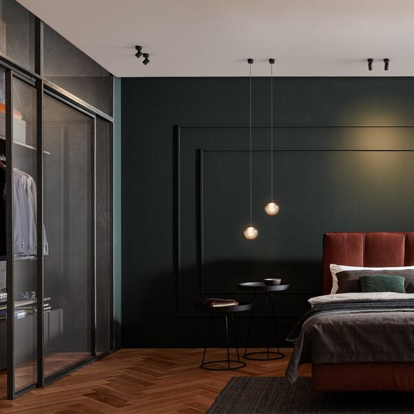 Wever & Ducré Lighting WEVER DUCRÉ LED прожектор за таван Ceno, черен, 2700 K, 1 лампа, Затъмняване, Черен, Дневна/трапезария, Алуминий, Модерен
