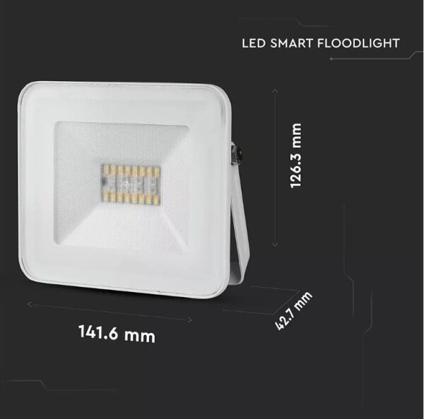 LED RGB Смарт димируем прожектор LED/20W/230V IP65 бял