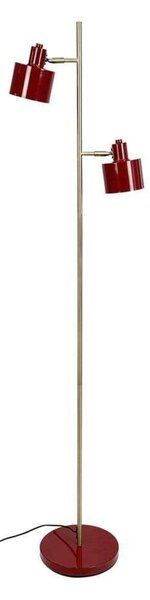 Dyberg Larsen стояща лампа Ocean, тъмночервена, 160 cm, 2-степенна., Червен, Дневна/трапезария, Метал, Скандинавски