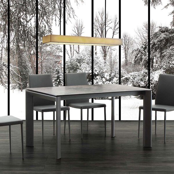 РАЗТЕГАТЕЛНА ТРАПЕЗНА МАСА CERAMIC DUO 637 СИВ БЕТОН 140-240X90см