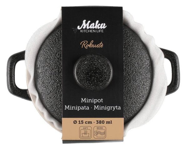 MAKU Керамична купичка (гювече) с капак - Ø 15см