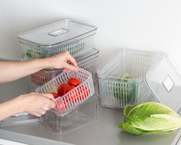 MAKU Кутия за съхранение с кошница Fresh Keeper 3,6 л