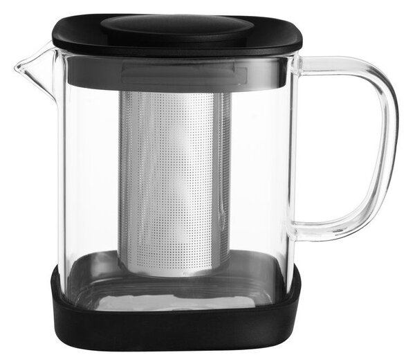 MAKU Стъклен чайник с инфузер 1 л. - квадратен