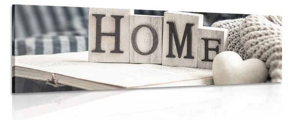 Картина на платно – С надпис Home и натюрморт