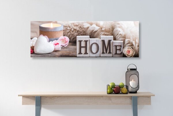 Картина на платно – Натюрморт с надпис Home