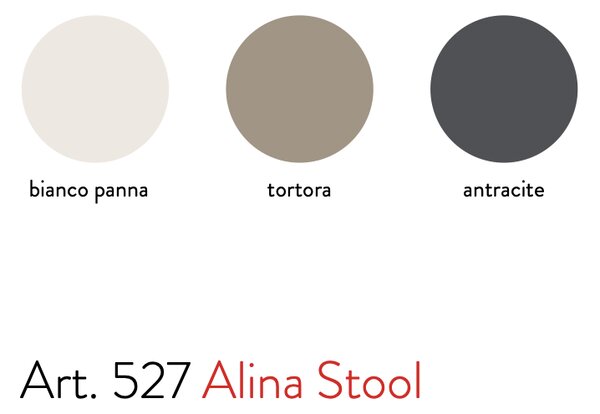 БАР СТОЛ LaSeggiola ALINA STOOL 527 BIANCO PANNA
