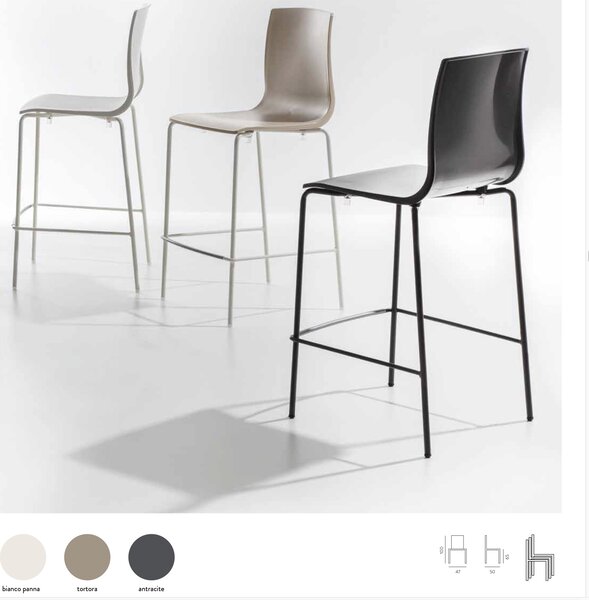 БАР СТОЛ LaSeggiola ALINA STOOL 527 BIANCO PANNA