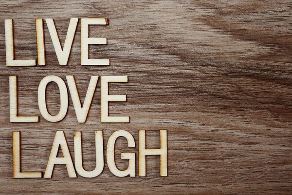 Картина на платно – Със слова - Live Love Laugh