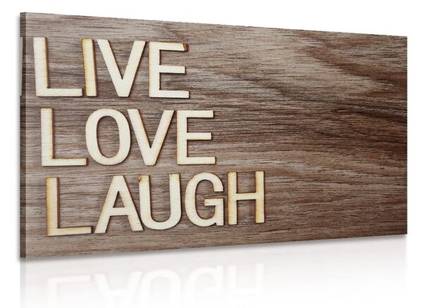 Картина на платно – Със слова - Live Love Laugh