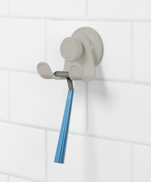 UMBRA Двойна вакуумна закачалка за стена “FLEX GEL-LOCK“ - сива