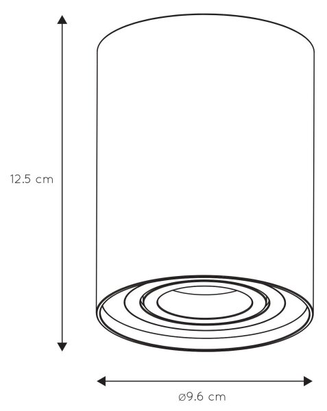 Lucide 22952/01/02 - Спот TUBE 1xGU10/50W/230V златист